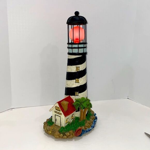 Other - Vintage Florida Lighthouse Plays Music And Lights Up Red With Attached Cottage